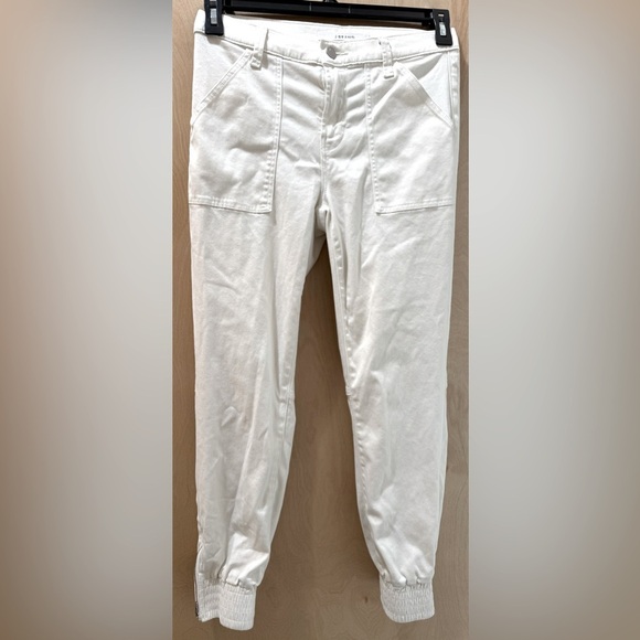 J Brand Arkin Zip Ankle White Joggers - Picture 6 of 11